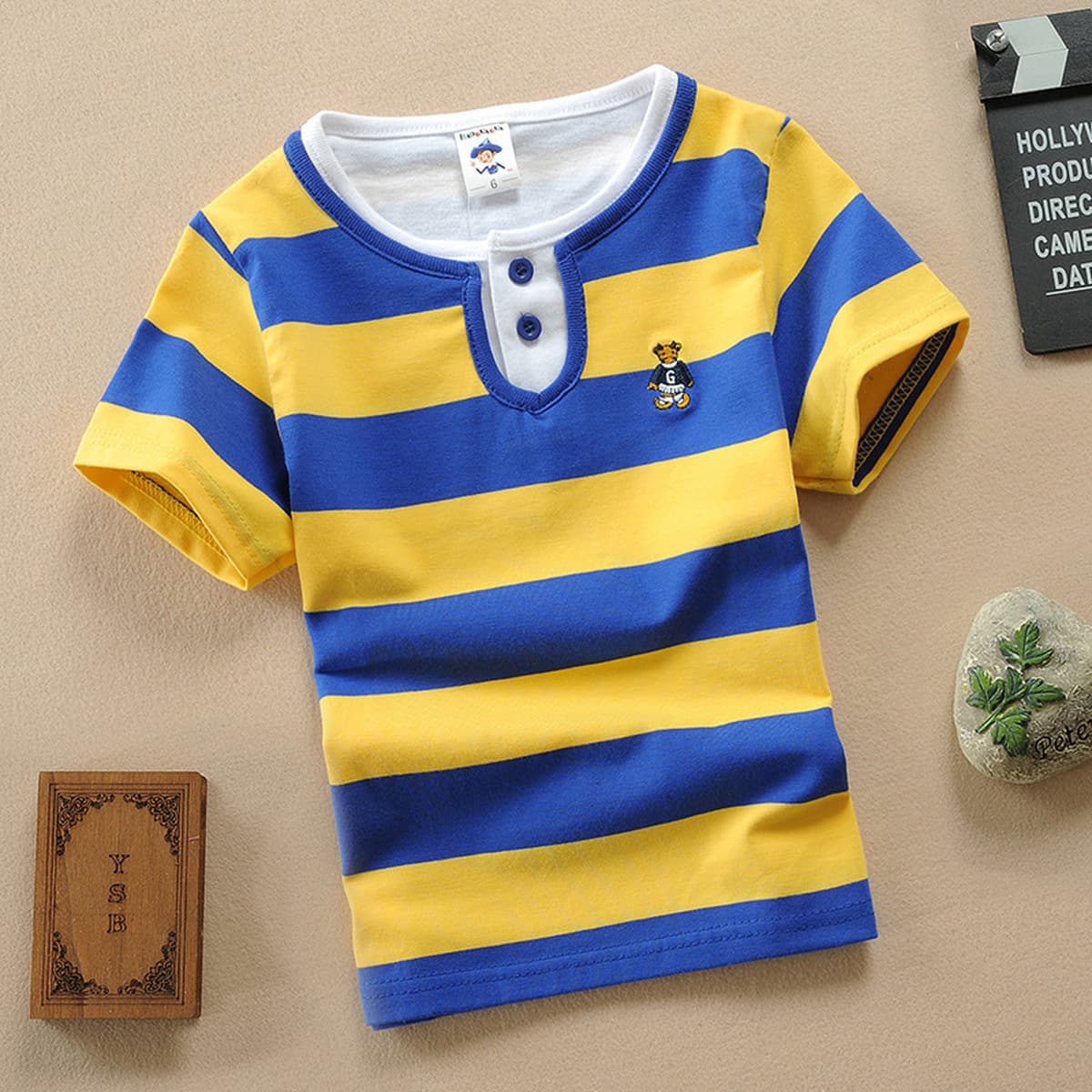 Детская одежда для детей и старшего возраста. Летняя футболка из чистого хлопка с круглым вырезом и короткими рукавами. 2025...