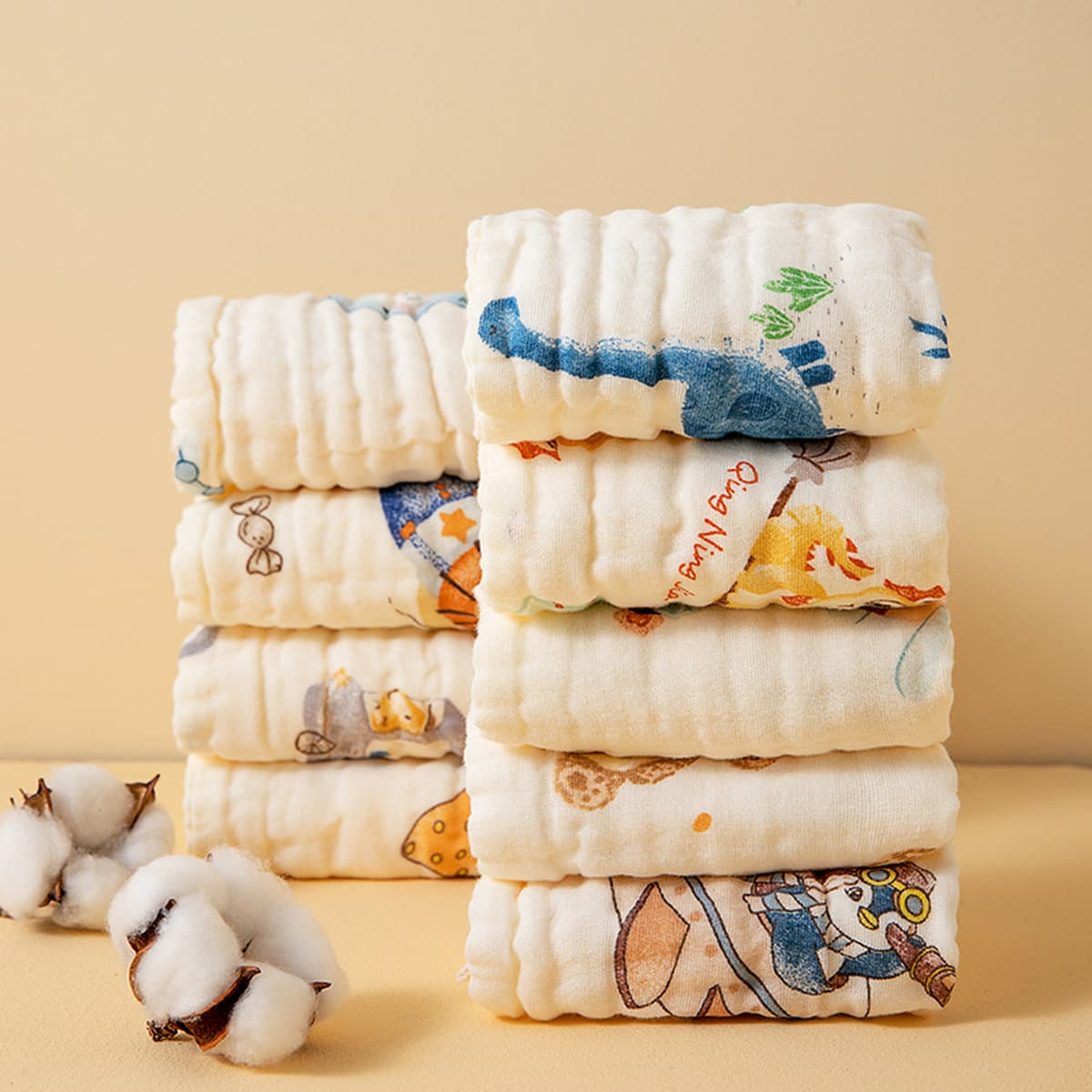 Детское марлевое полотенце для умывания, детское полотенце из чистого хлопка, маленькое квадратное полотенце для...