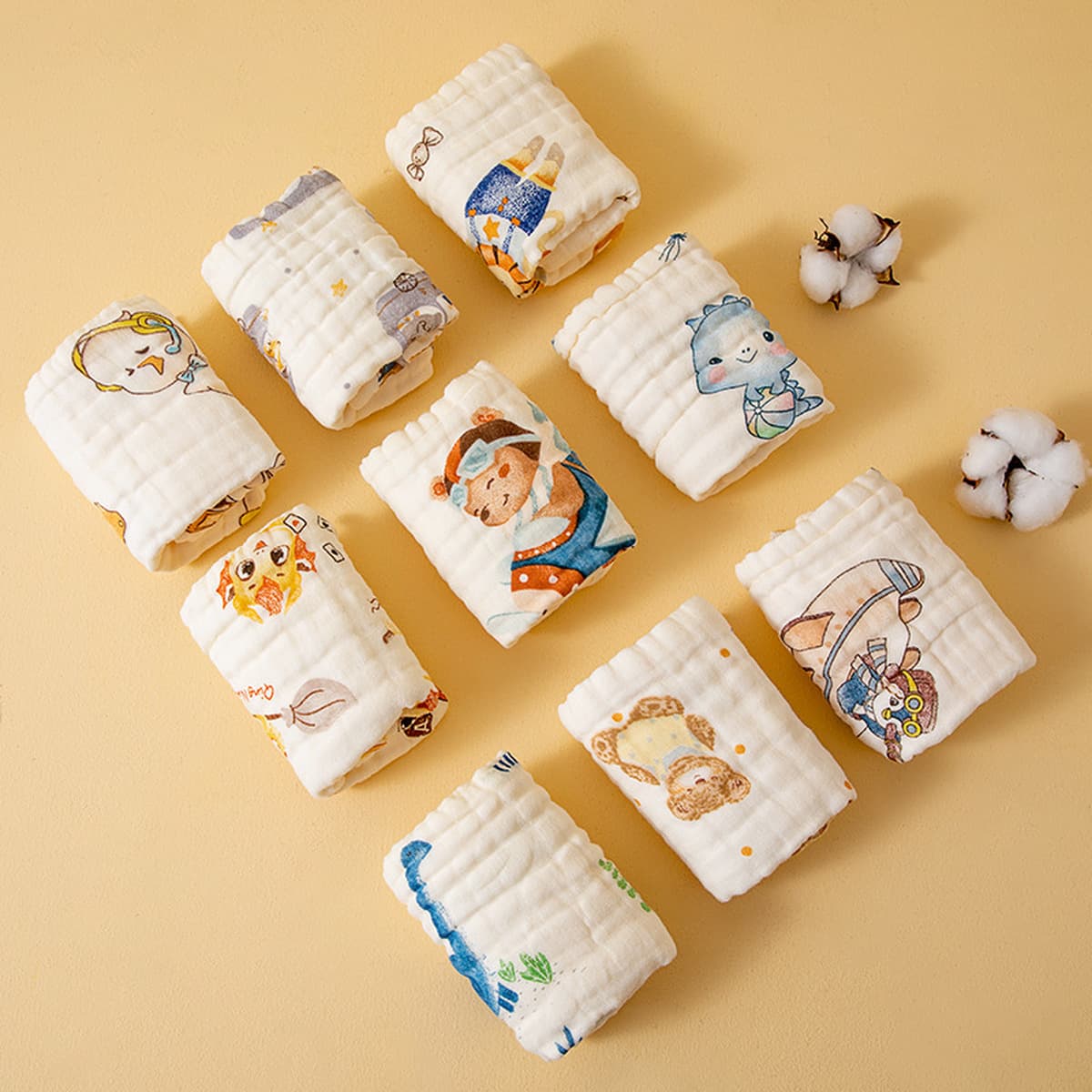 Детское марлевое полотенце для умывания, детское полотенце из чистого хлопка, маленькое квадратное полотенце для...