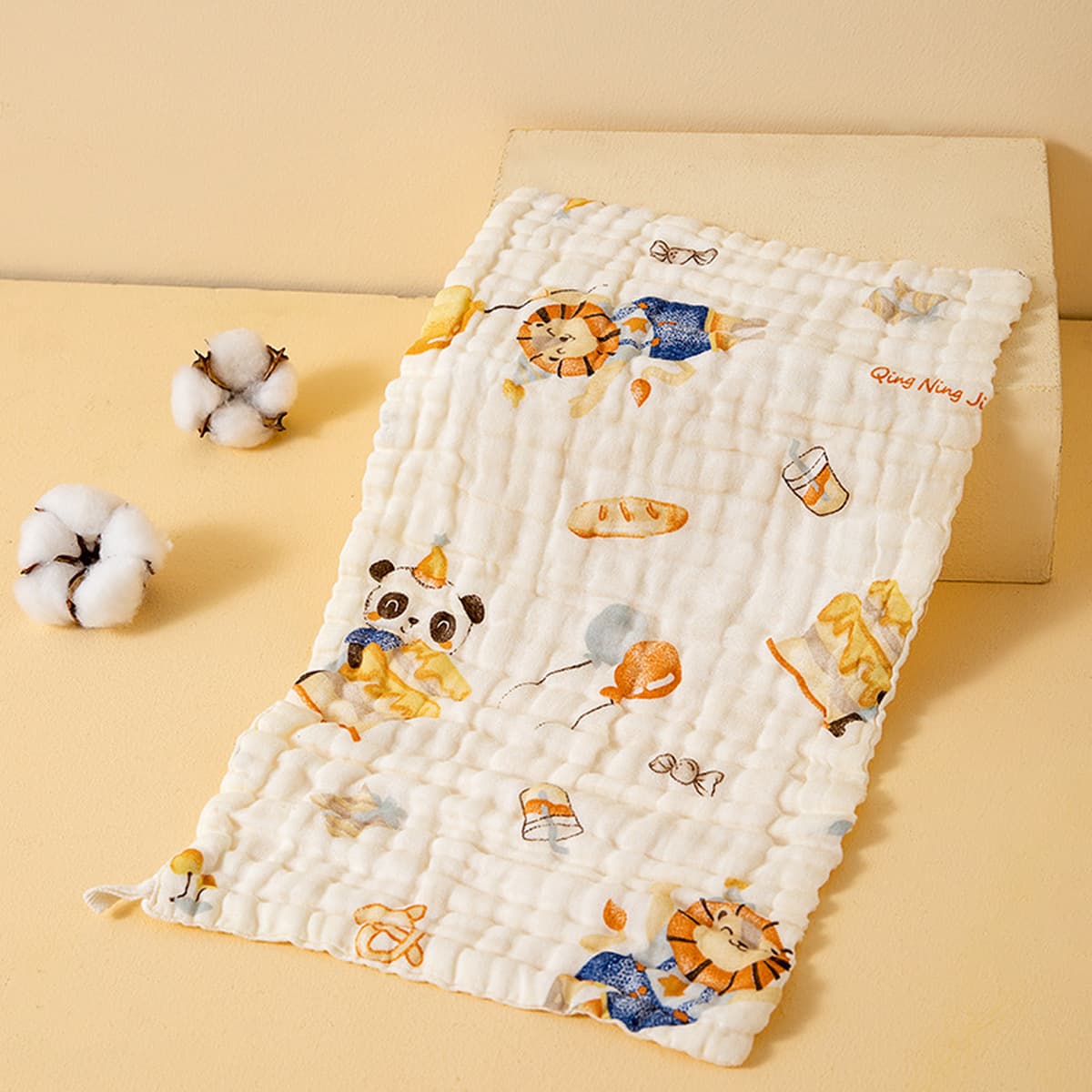 Детское марлевое полотенце для умывания, детское полотенце из чистого хлопка, маленькое квадратное полотенце для...