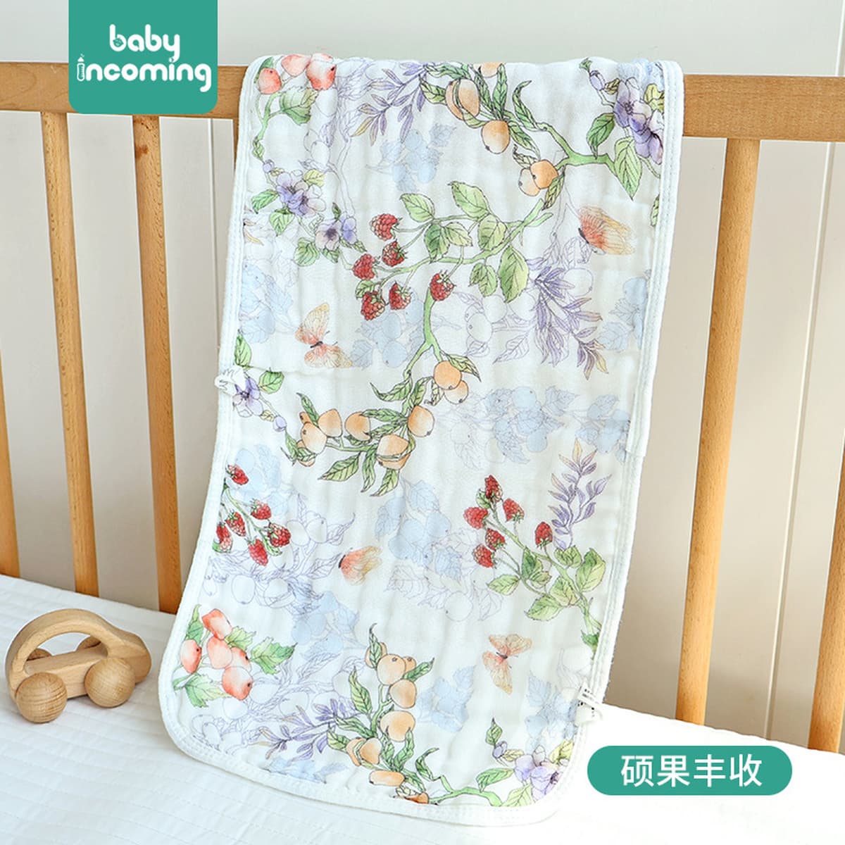 Детское квадратное полотенце 6 слоев хлопчатобумажное мультяшное мягкое впитывание воды, детское полотенце для ванной,...