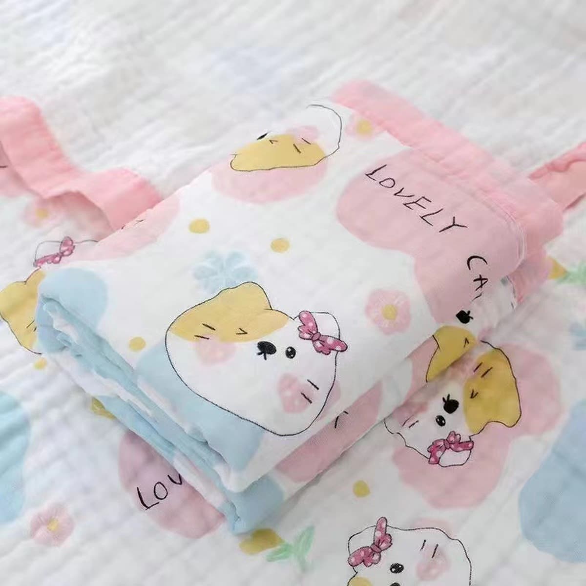 Детское одеяло весна-осень из чистого хлопка высокой плотности, шестислойное Марлевое банное полотенце, утолщенное...