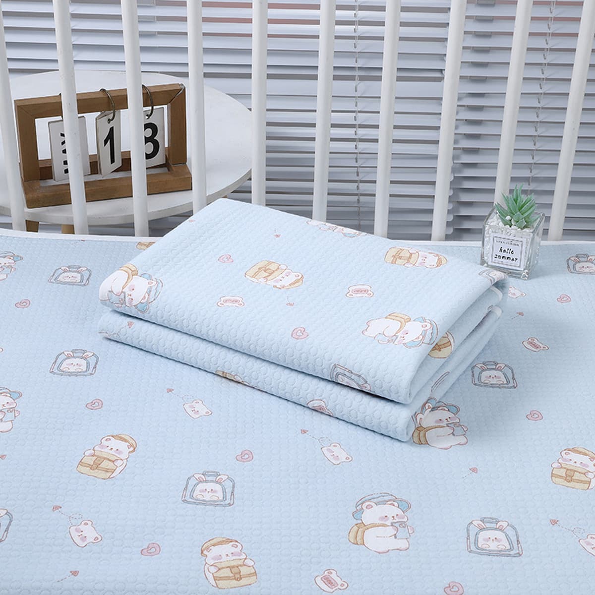 Младенческая хлопчатобумажная подушка для мочи двусторонняя водонепроницаемая и дышащая стирка большой размер младенец...