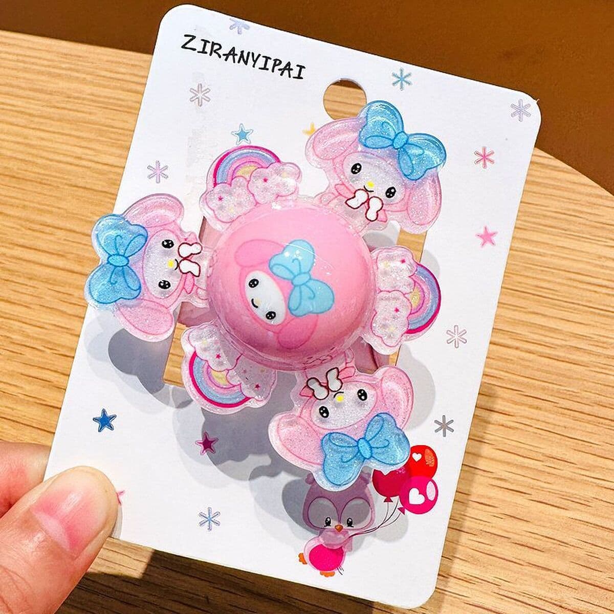 Детский вращающийся стопорный кольцо светоизлучающий гироскоп-браслет мальчик девочка принцесса ювелирные изделия на день...