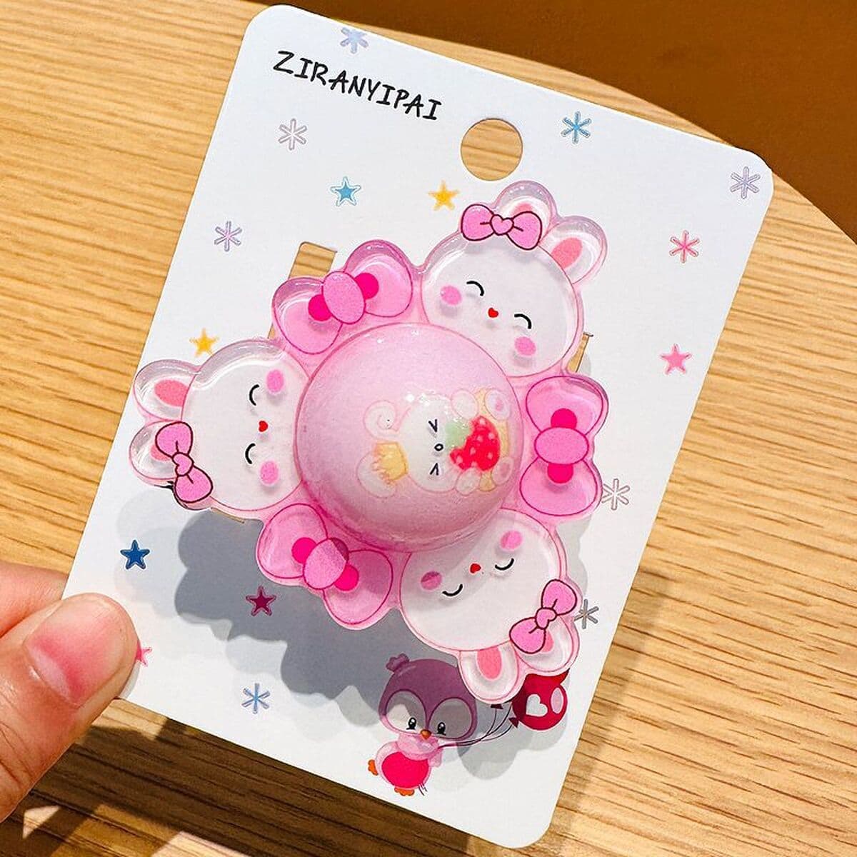 Детский вращающийся стопорный кольцо светоизлучающий гироскоп-браслет мальчик девочка принцесса ювелирные изделия на день...