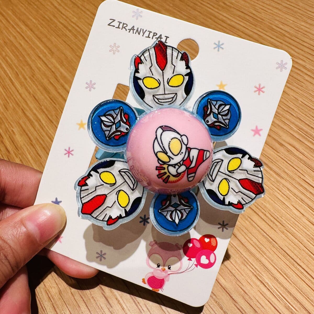 Детский вращающийся стопорный кольцо светоизлучающий гироскоп-браслет мальчик девочка принцесса ювелирные изделия на день...