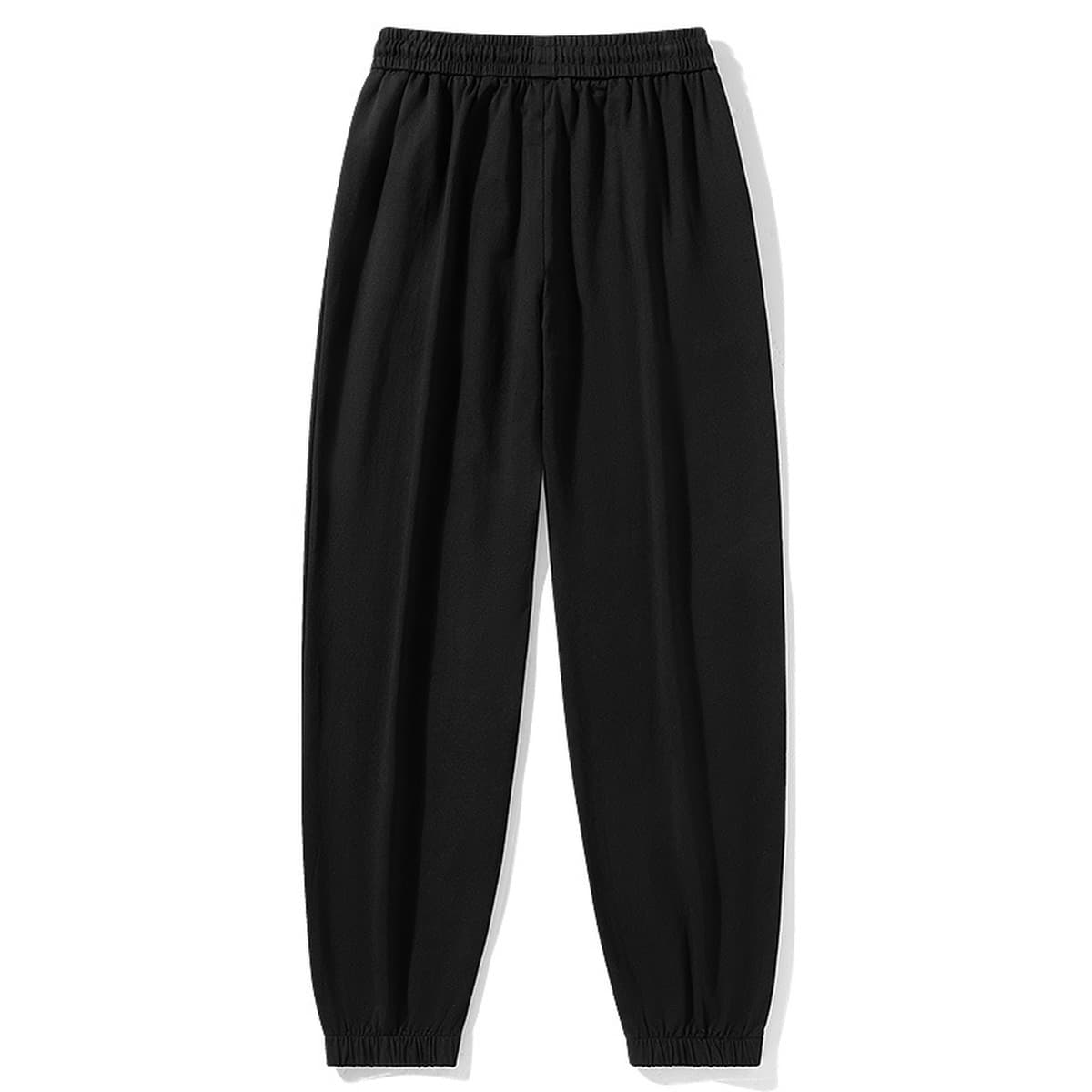 Тонкие летние тонкие хлопчатобумажные повседневные длинные брюки светло-серые свободные прямые брюки эластина мужские...