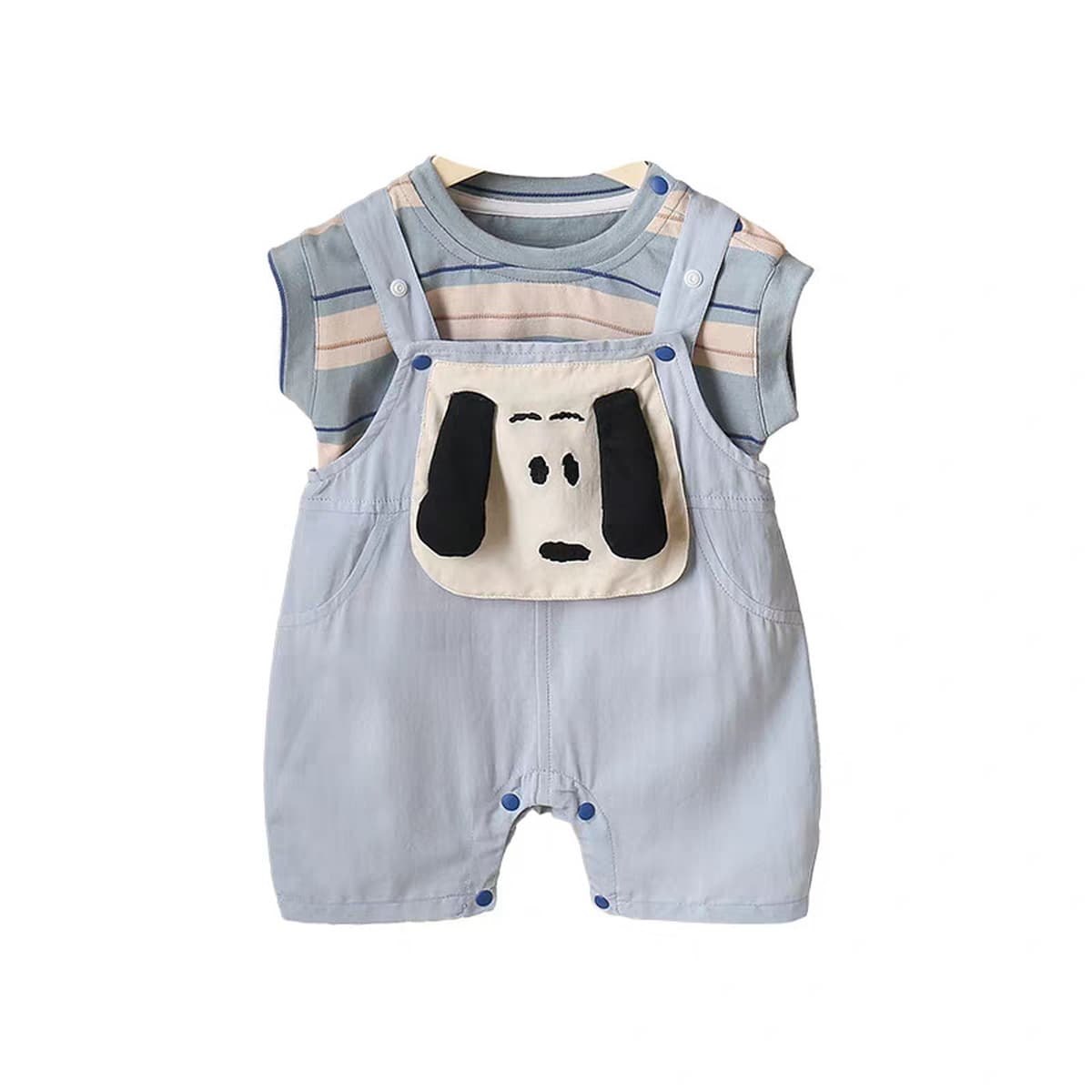 Детский нагрудник костюм летний комбинезон из двух частей