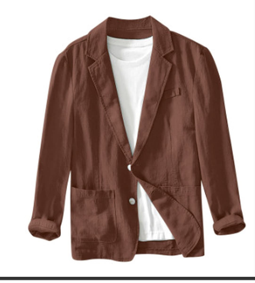 Мужская одежда через границу Популярный мужской повседневный костюм Amazon однослойная куртка однотонная повседневная модная...