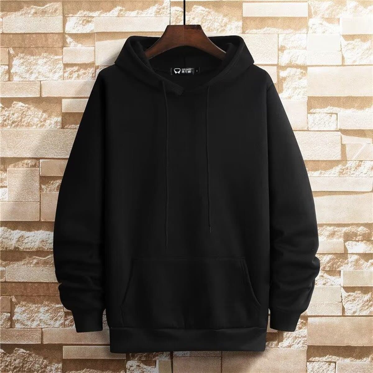 Оптовая Продажа с фабрики, свитер с капюшоном, мужская осенне-зимняя однотонная толстовка с капюшоном, корейский тренд,...