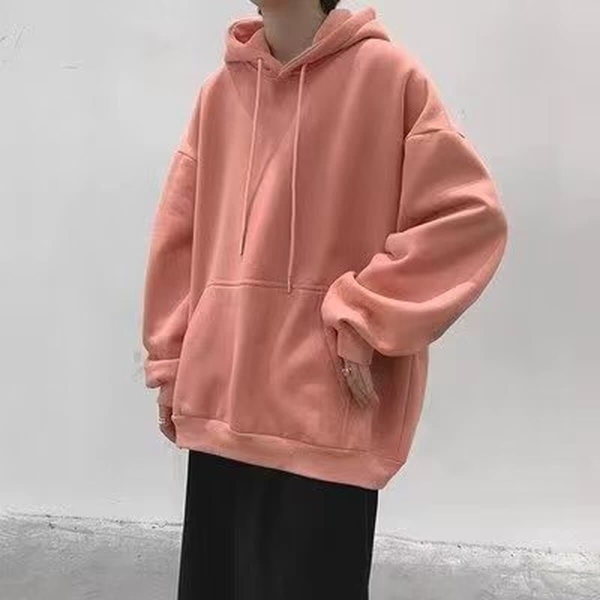 Оптовая Продажа с фабрики, свитер с капюшоном, мужская осенне-зимняя однотонная толстовка с капюшоном, корейский тренд,...