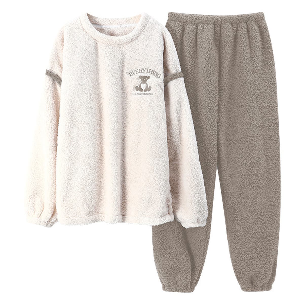 Фланелевая Пижама с героями мультфильмов, Женский утепленный костюм на флисовой подкладке, Мужская свободная теплая Домашняя...