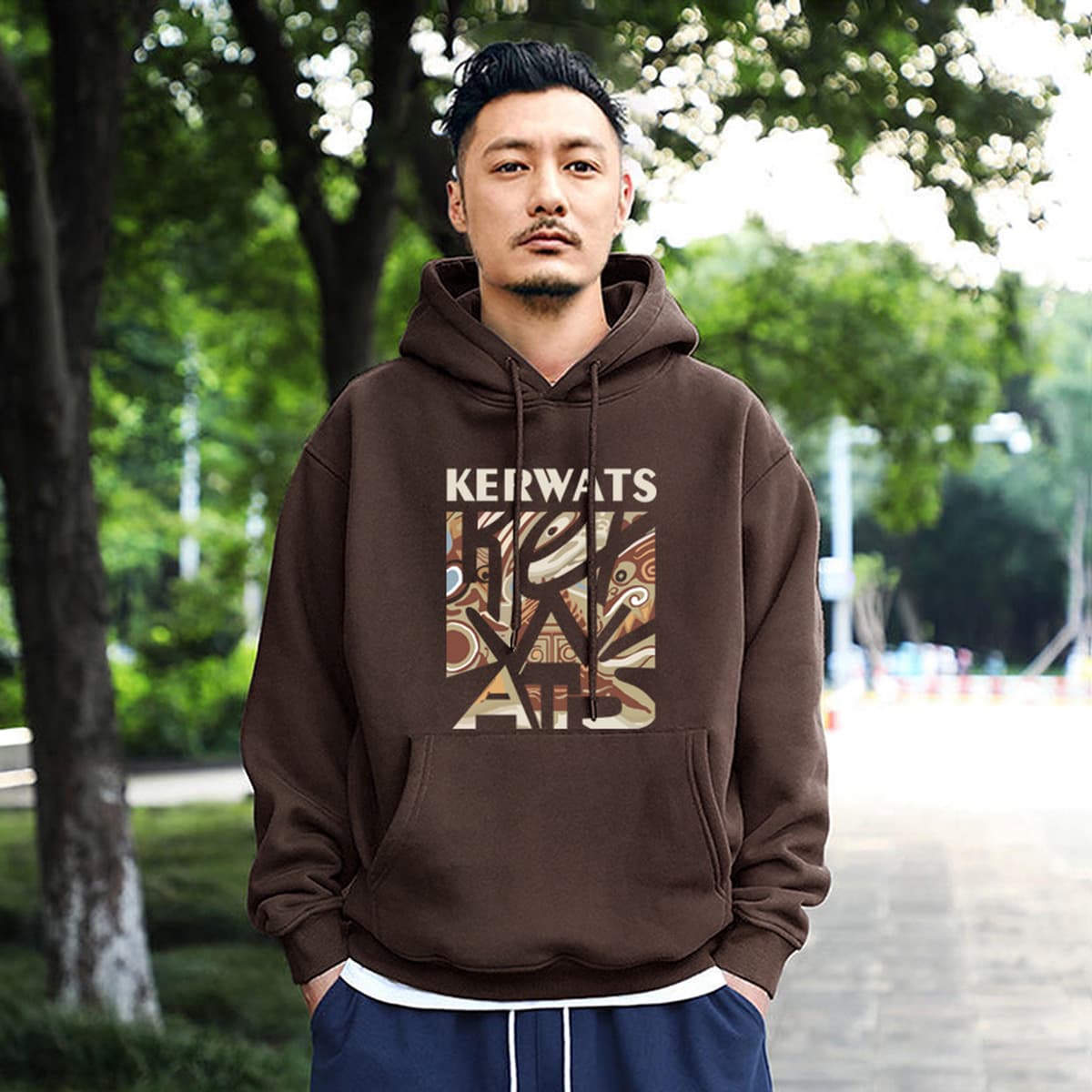 Новый тяжелый свитер с капюшоном, Мужская модная Свободная куртка в гонконгском стиле, Студенческая верхняя Модная брендовая...