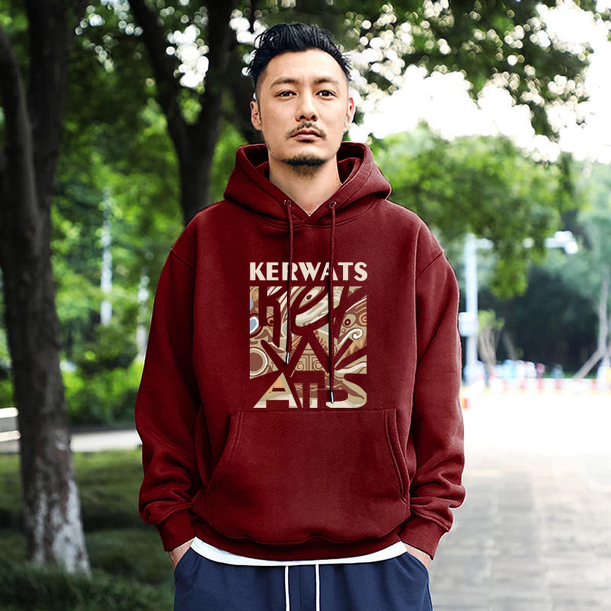 Новый тяжелый свитер с капюшоном, Мужская модная Свободная куртка в гонконгском стиле, Студенческая верхняя Модная брендовая...