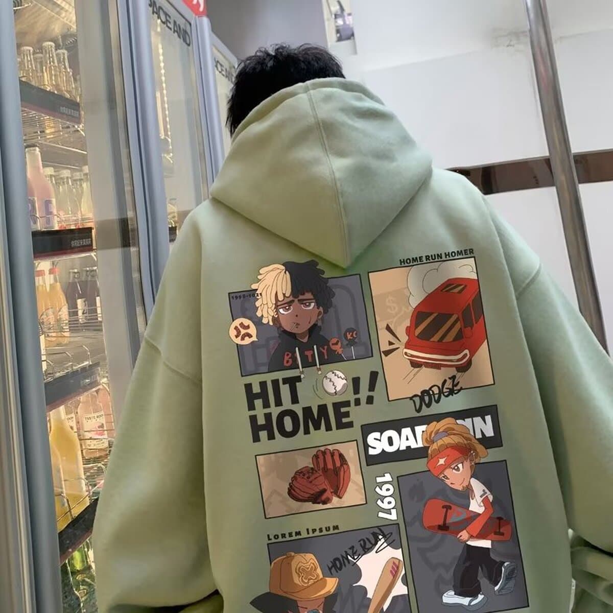 Утепленный свитер для пар на флисовой подкладке с капюшоном, Мужская свободная модная универсальная куртка в стиле bf для...