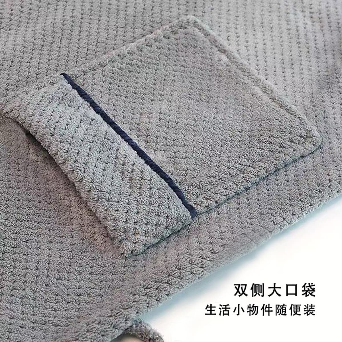 Осенне-зимний халат, мужские коралловые бархатные утолщенные пижамы, удлиненный халат большого размера для пары, удобная...