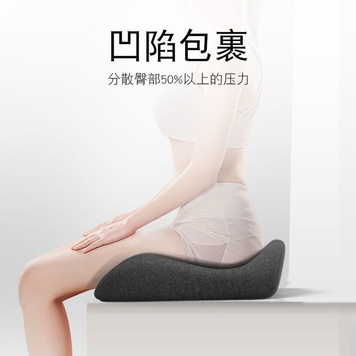 Подушка для офисного стула для длительного сидения, утолщенная несминаемая подушка для сиденья из пены с эффектом памяти,...