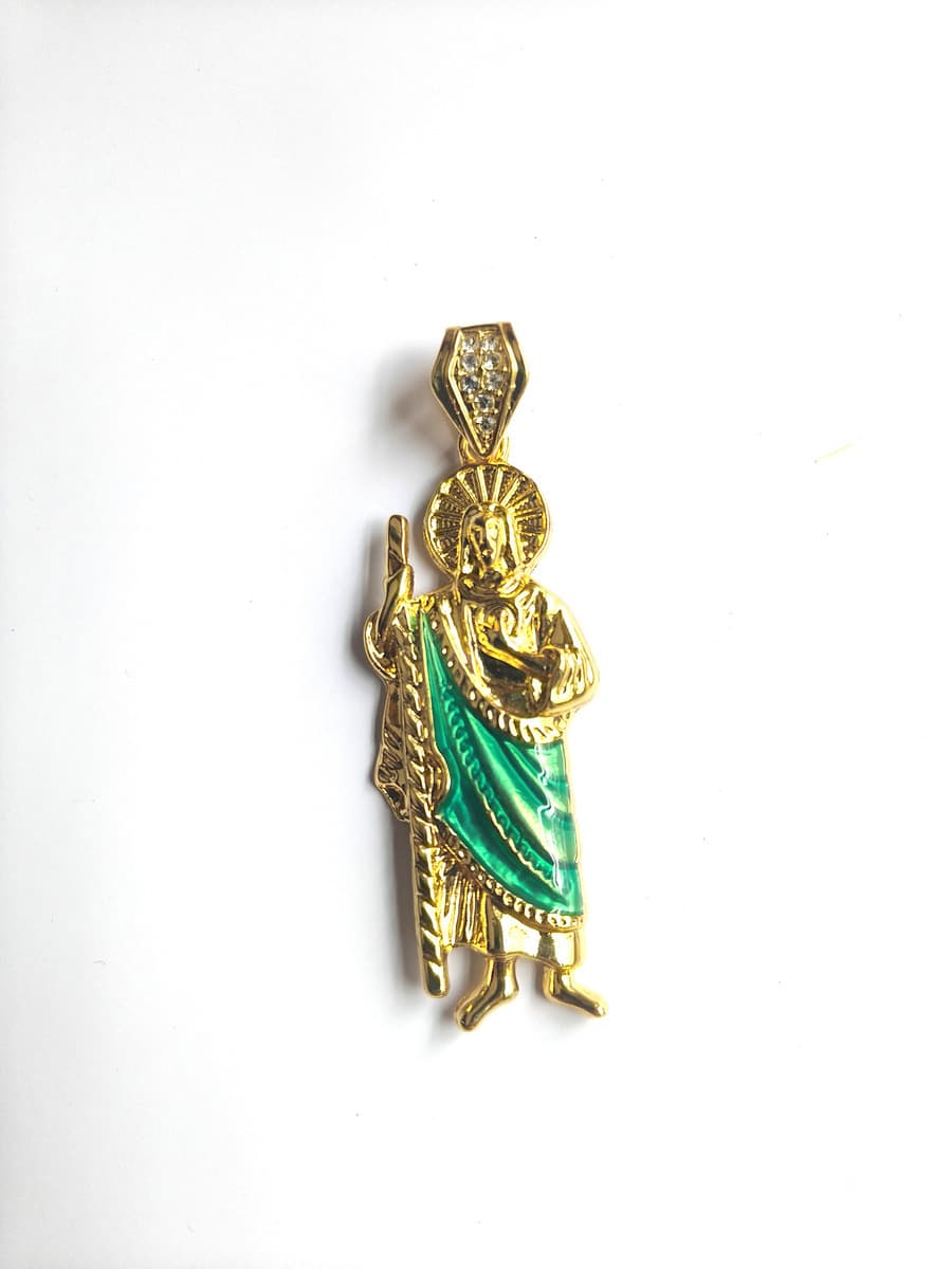 Европейские и американские трансграничные капающие масла Религия Св. Иуда Сплав подвески для мужчин 8MM кубинские цепи...