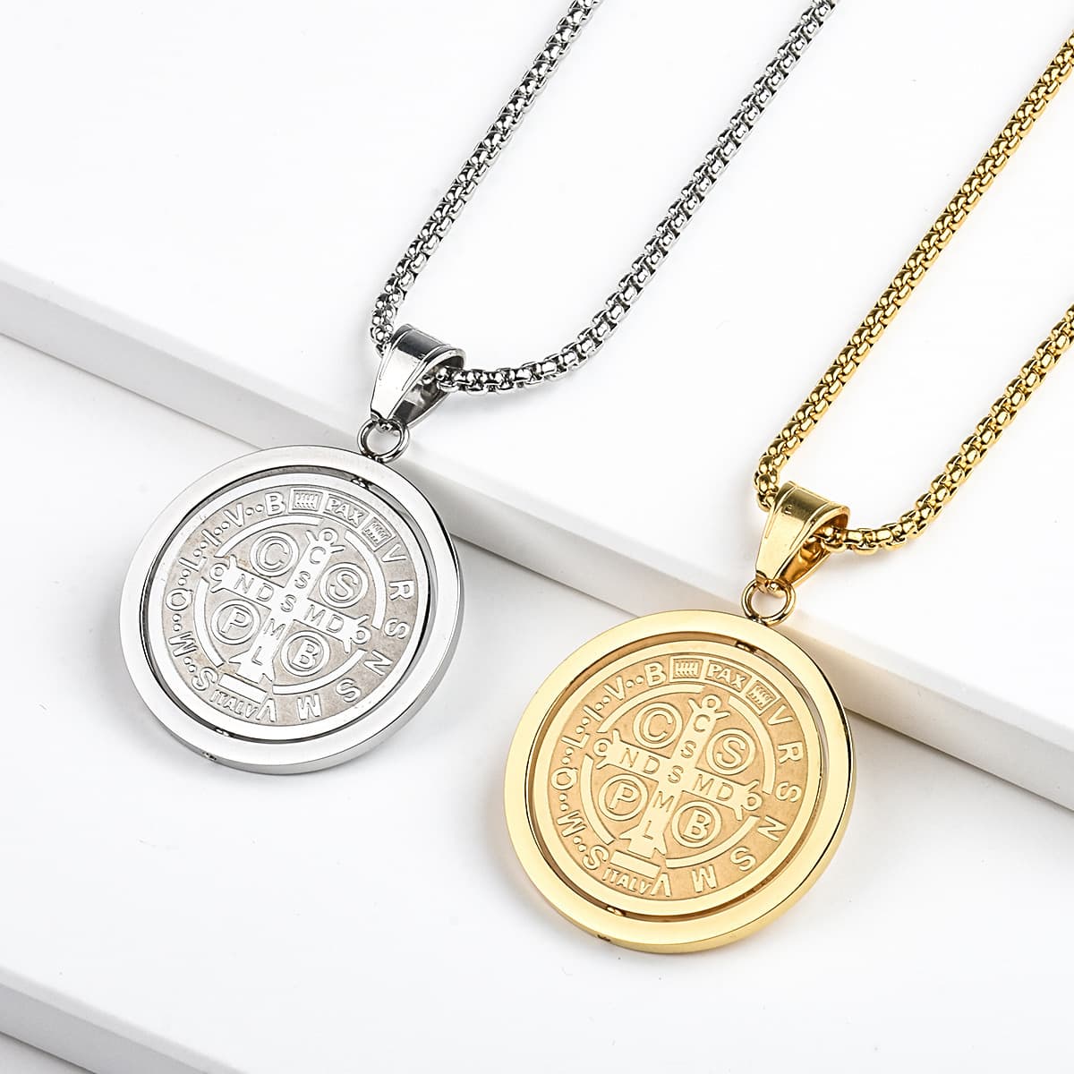 Цельное ожерелье с доставкой, мужской модный бренд, флип, подвеска из титановой стали, светильник, роскошная ниша, ювелирные...