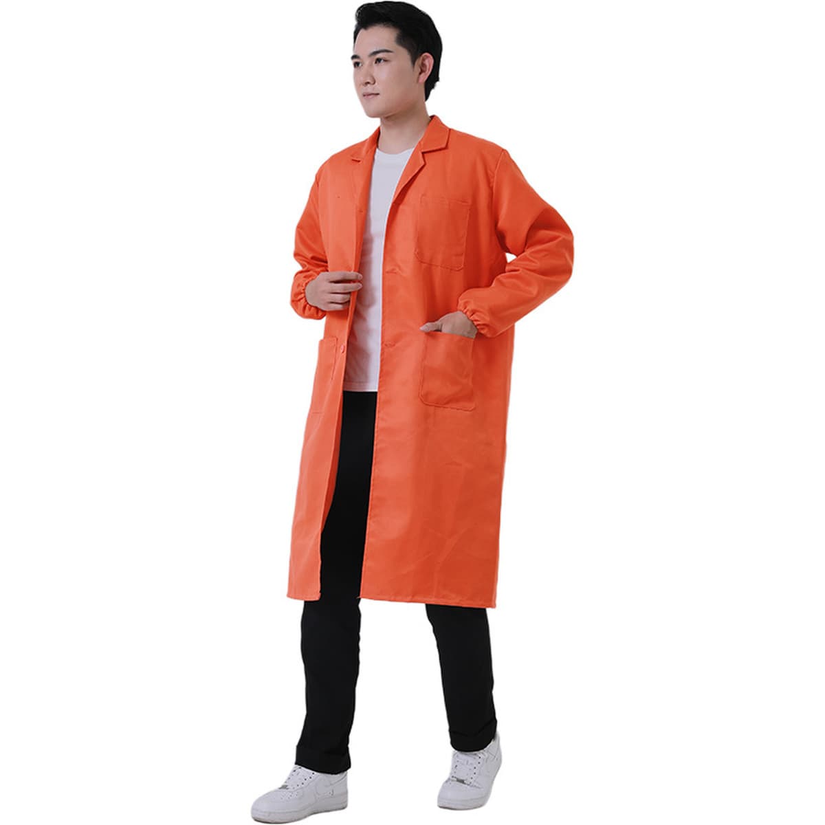 Синий халат, комбинезон, оптовая продажа, пылезащитная одежда с длинными рукавами, логотип для печати, транспортная одежда,...