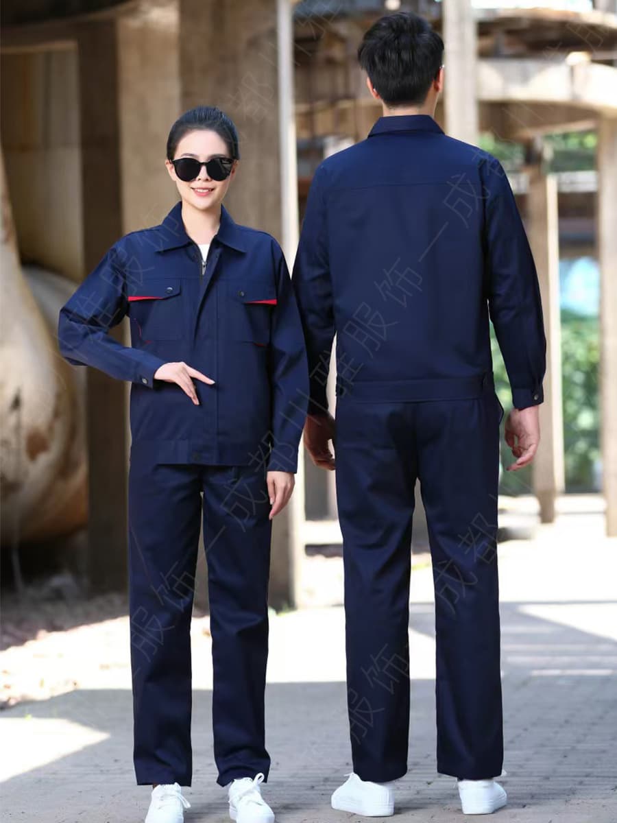 Рабочий костюм для мужчин, весенне-осенний, прочный и устойчивый к загрязнениям, с нанесенным логотипом, подходит для...