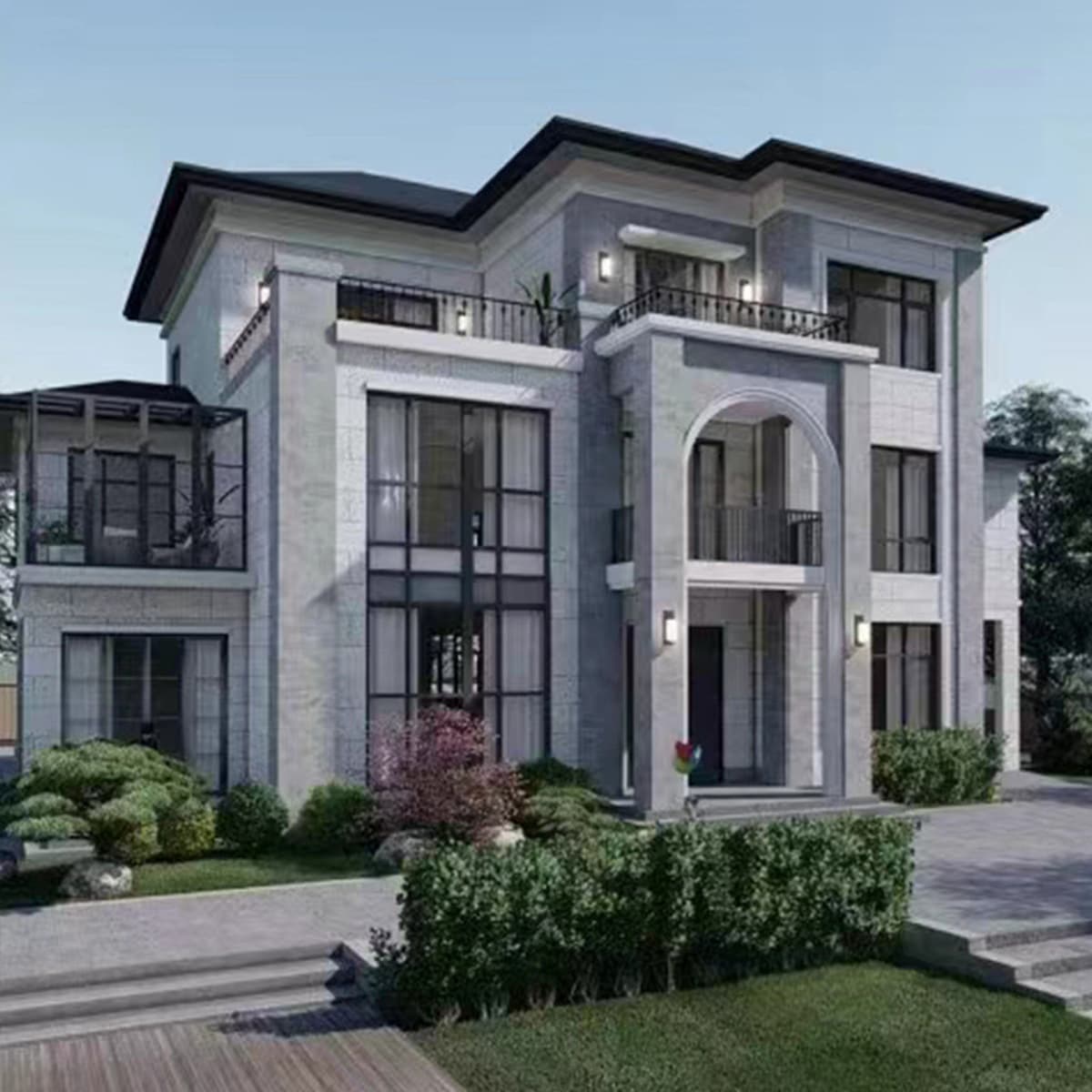 Тяжелая стальная вилла легкая стальная вилла стальная конструкция дом интегрированный дом Сельский самостоятельно...