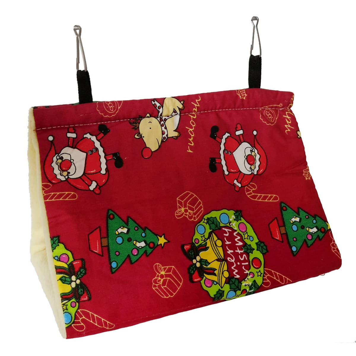 Четыре сезона холст фланелевый гамак для Птиц Гнездо для попугаев Птичий дом спальное гнездо с отверстием игровое...