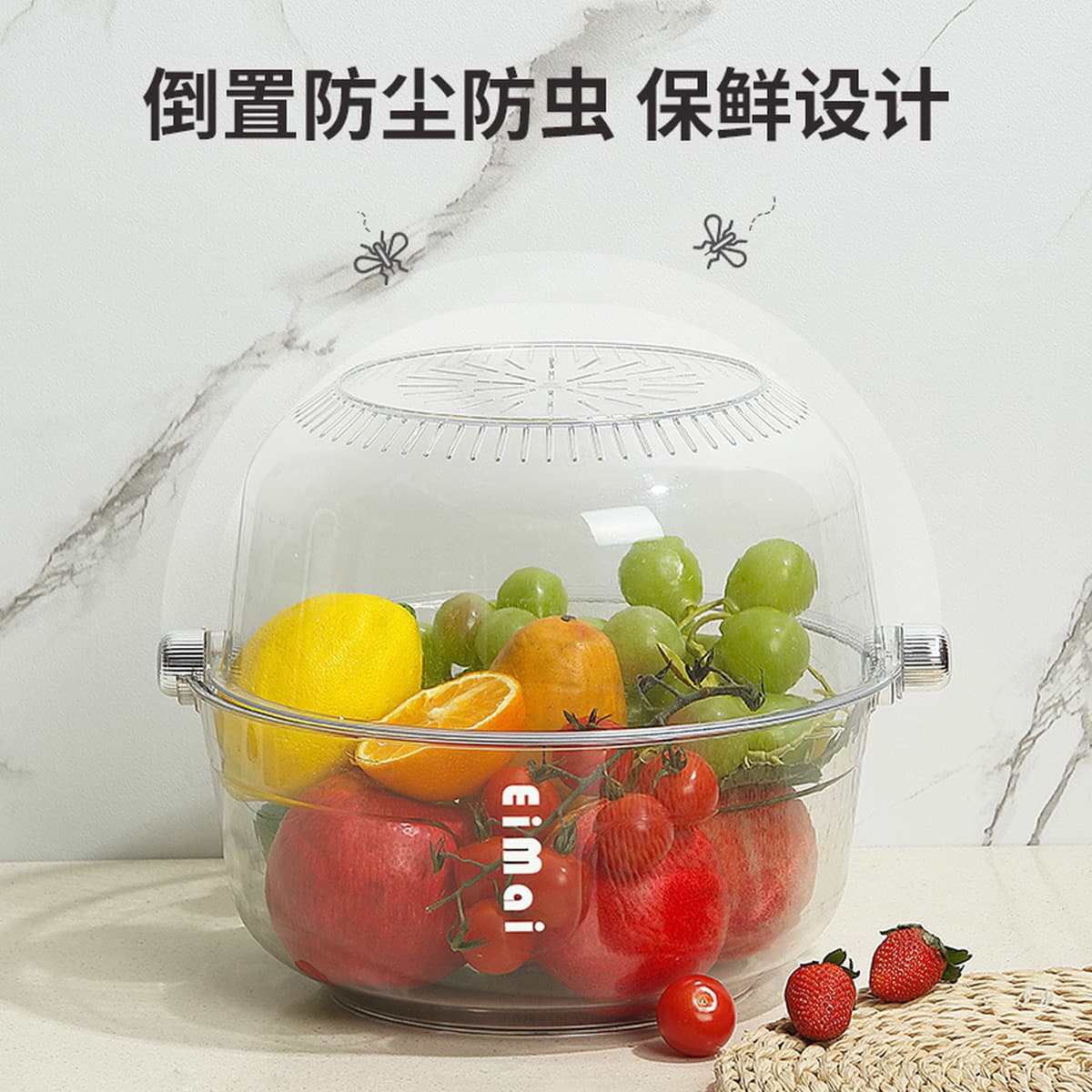 Очень большая утолщенная двухслойная корзина для сушки из ПЭТ, простая Бытовая Кухня, горячий горшок, корзина для овощей,...