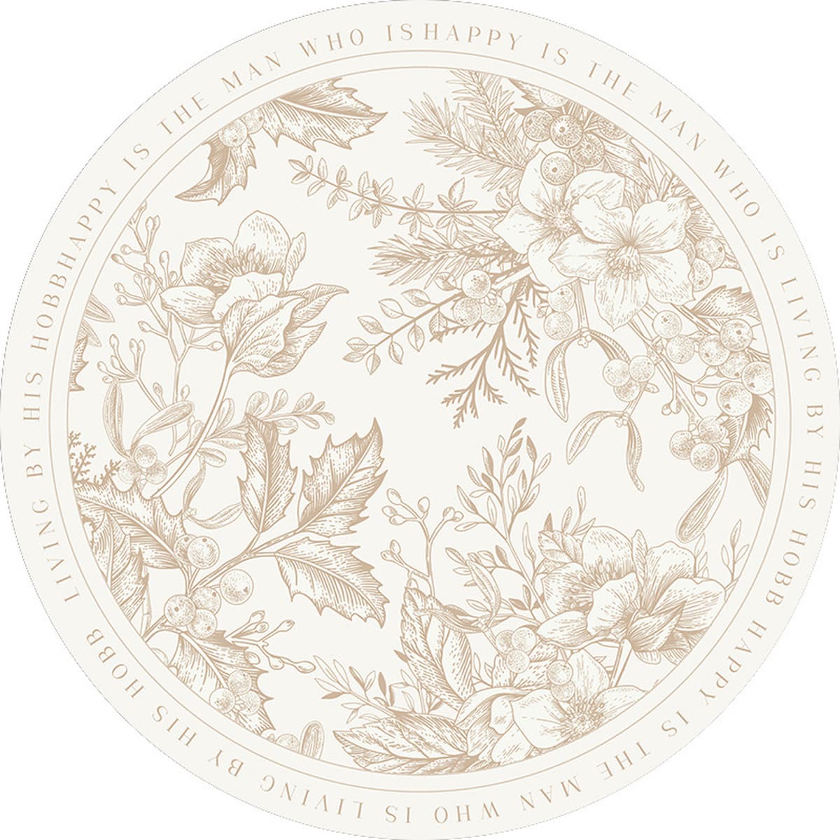 Ковер для гостиной, новый круглый диванный коврик с принтом в французском винтажном стиле, универсальный и простой в уходе,...