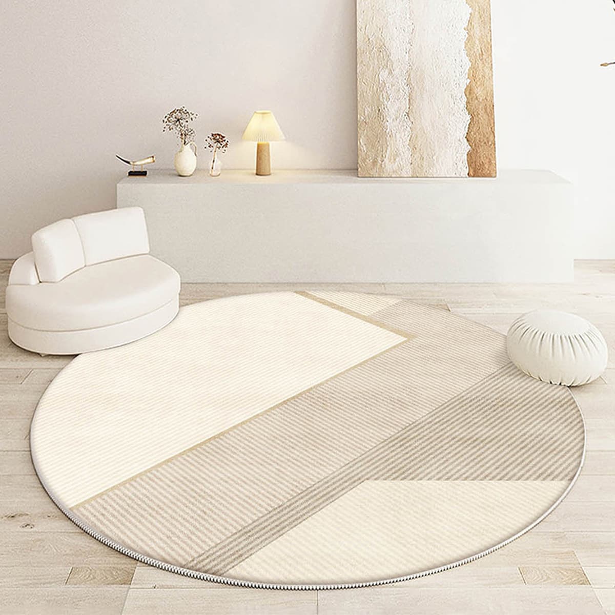Круглый ковер для гостиной легкий и роскошный простой коврик для офисного компьютера кресло диванный коврик для чая в...
