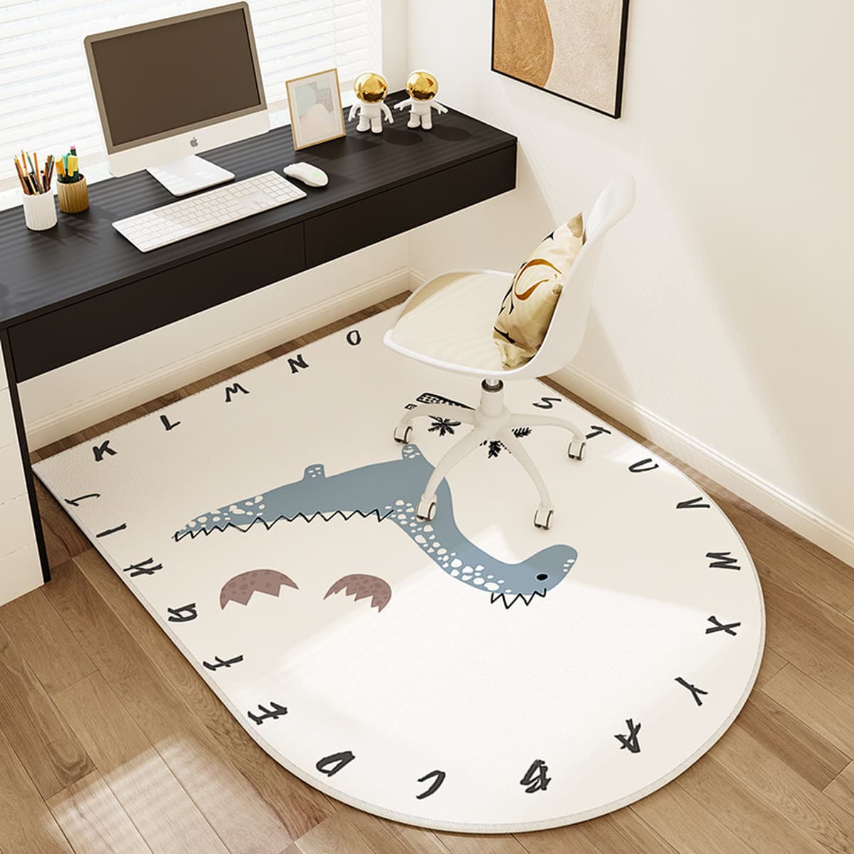 Учебный компьютерный стол стул напольный коврик шкив сиденье вращающееся кресло грязеотталкивающий коврик для спальни...