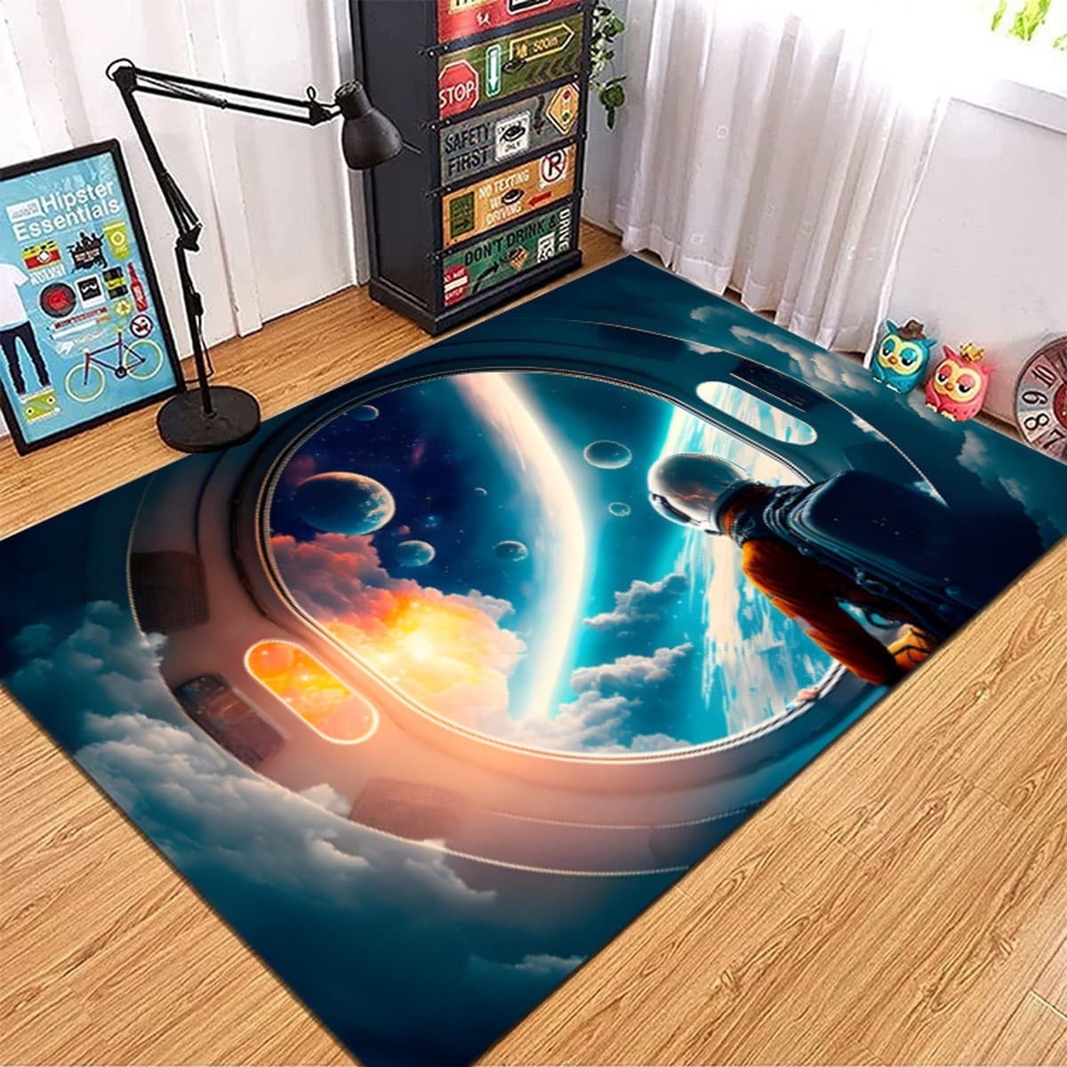 Трансграничный Творческий 3D визуальный ковер для гостиной спальня полный утолщенный ковер украшение для киберспортивной...