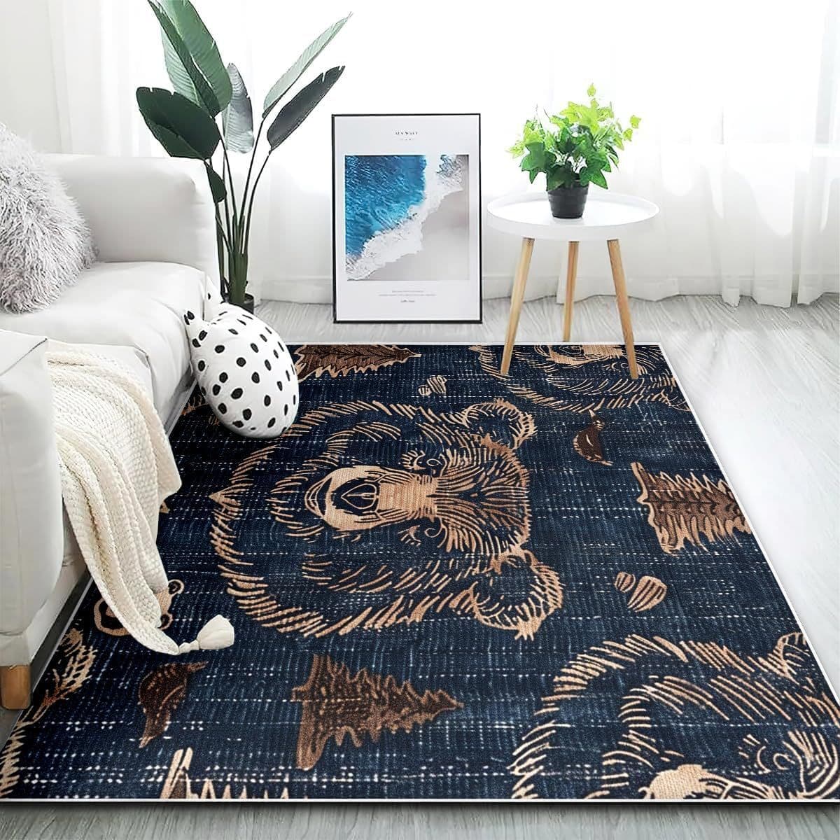 Трансграничный Amazon temu ретро американский ковбой деревенский ковер гостиная спальня большая площадь износостойкий...