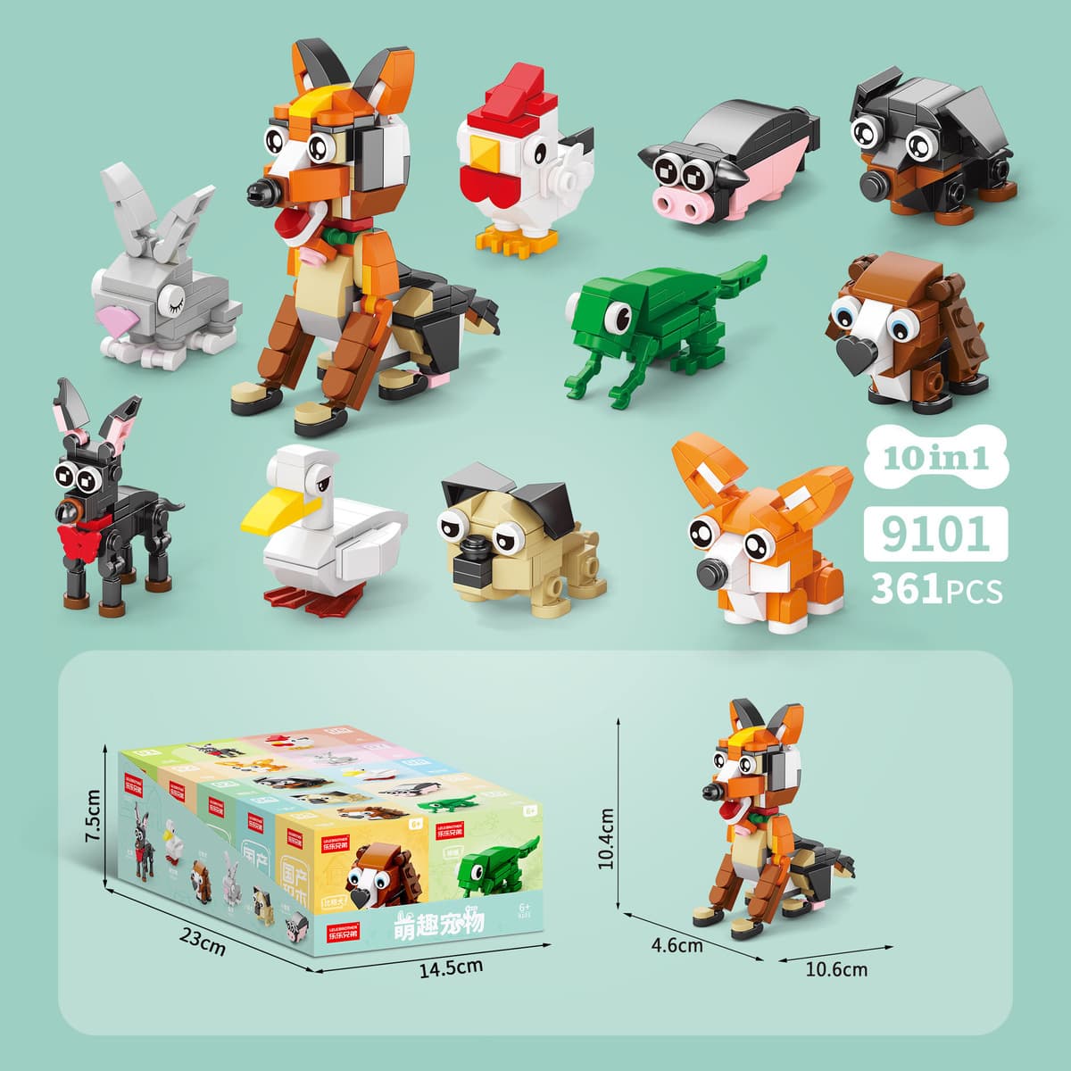 Маленькие строительные блоки для насекомых, совместимые с Lego, домашние детские развивающие игрушки Chenghai, сборка,...