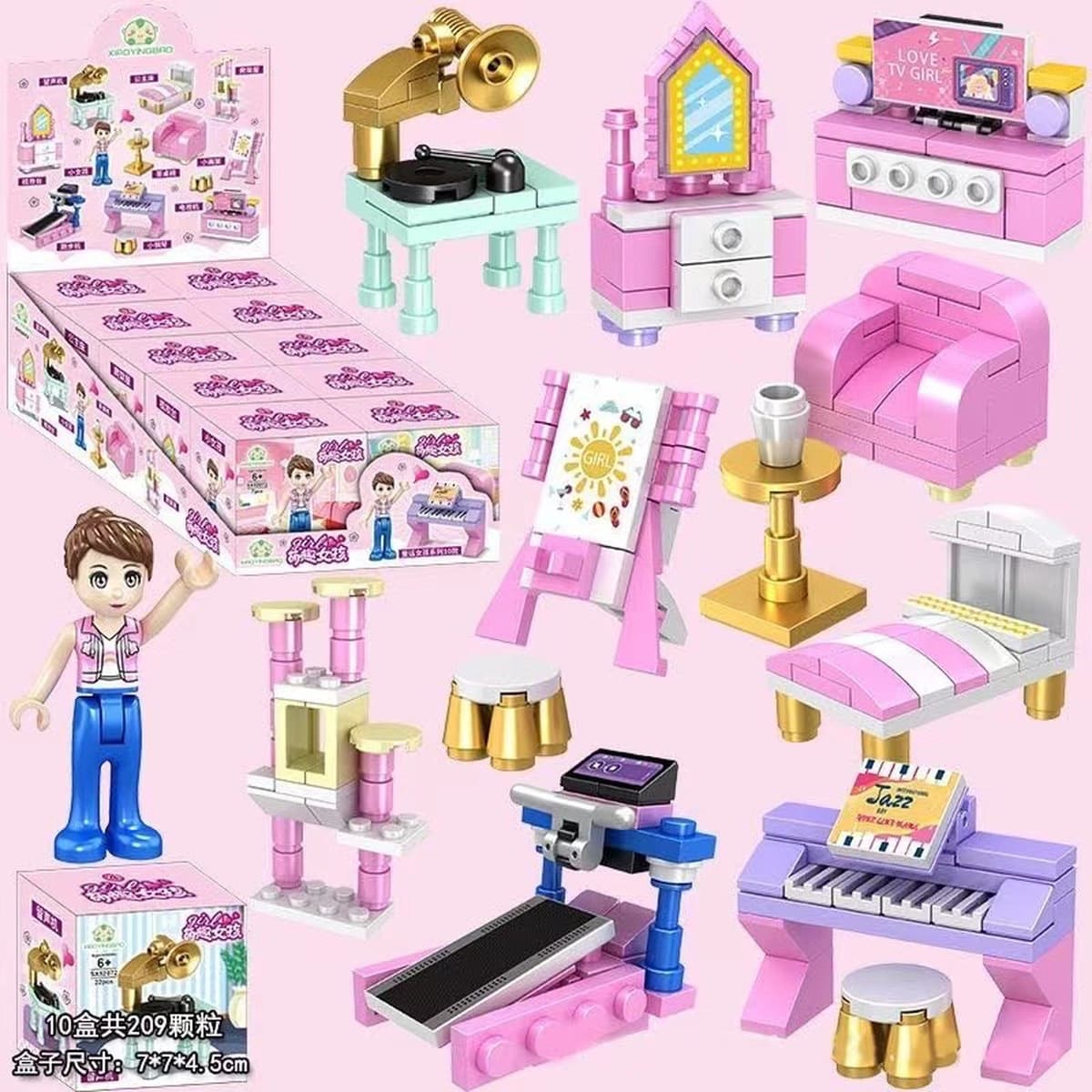 Xiaomingxing совместим с детскими собранными строительными блоками Lego, детский сад, раннее образование, образовательные...