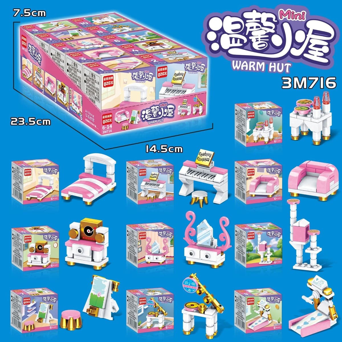 Xiaomingxing совместим с детскими собранными строительными блоками Lego, детский сад, раннее образование, образовательные...