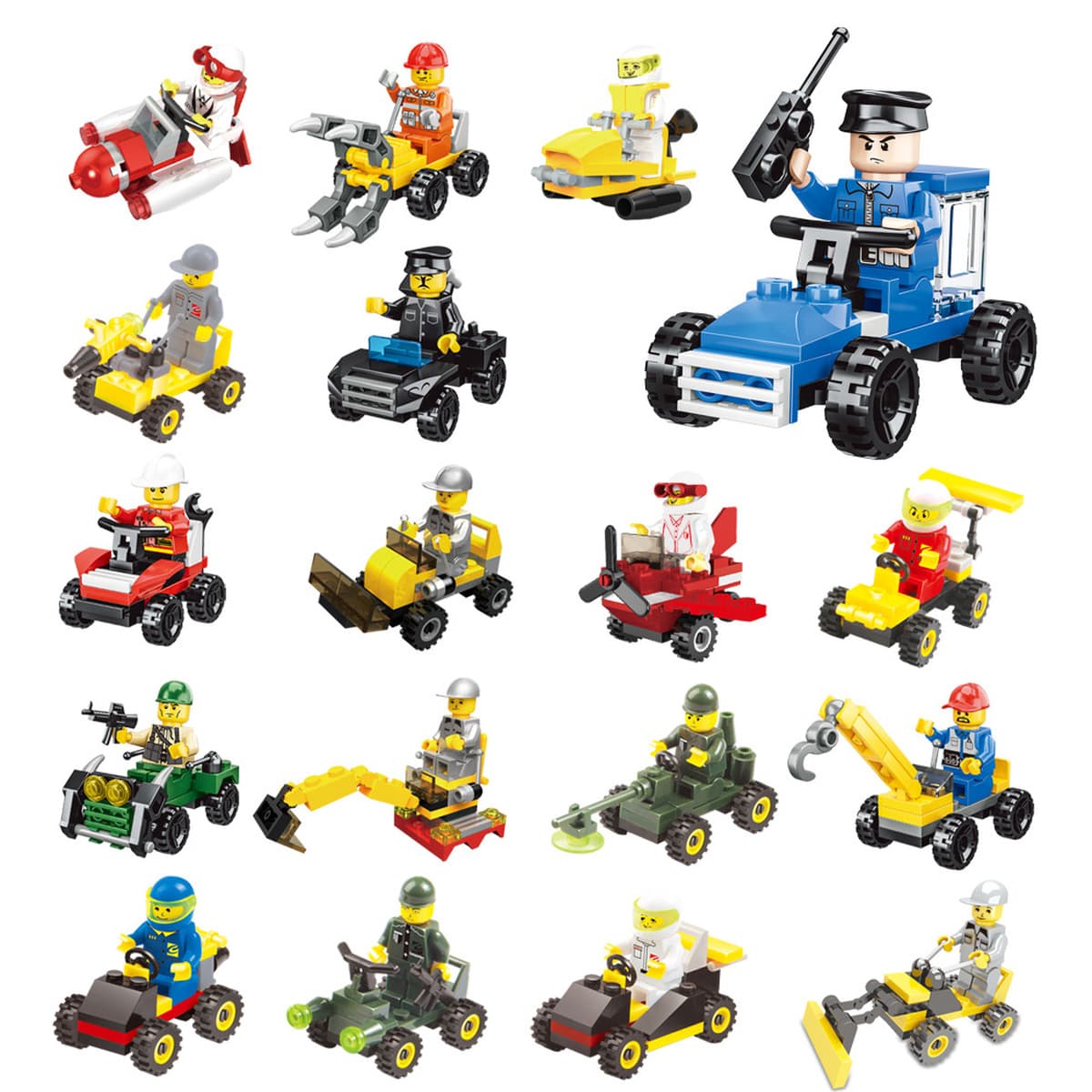 Инвентарь обработки расчистки, совместимый со строительными блоками Lego, собранные развивающие игрушки для детей оптом...