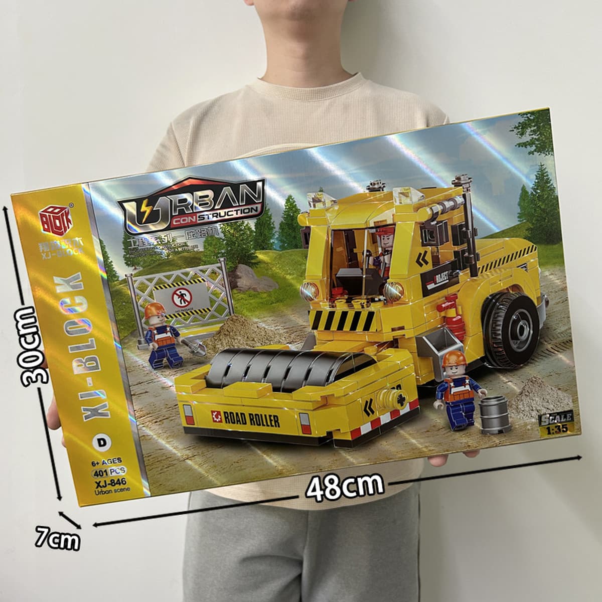 Большая Подарочная коробка DIY головоломка сборка строительных блоков игрушка учебное заведение большой подарок, совместимый...