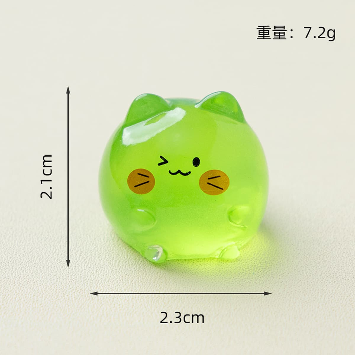 Микро-пейзаж Yingying светящийся милый смайлик цветной котенок креативный орнамент домашний столешница украшение из смолы...