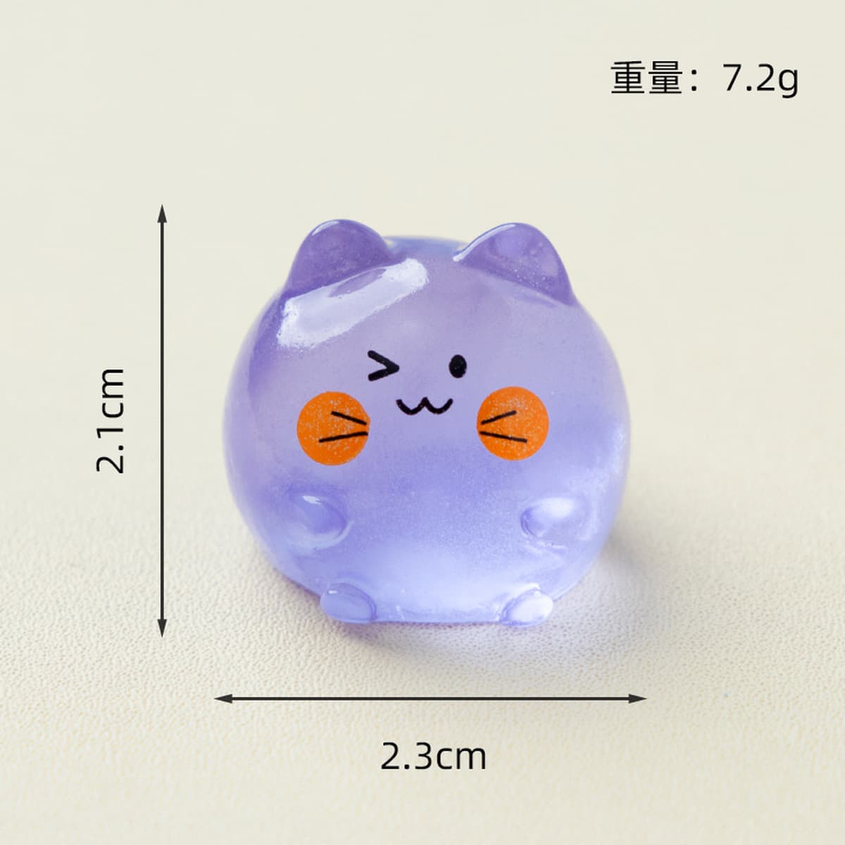 Микро-пейзаж Yingying светящийся милый смайлик цветной котенок креативный орнамент домашний столешница украшение из смолы...