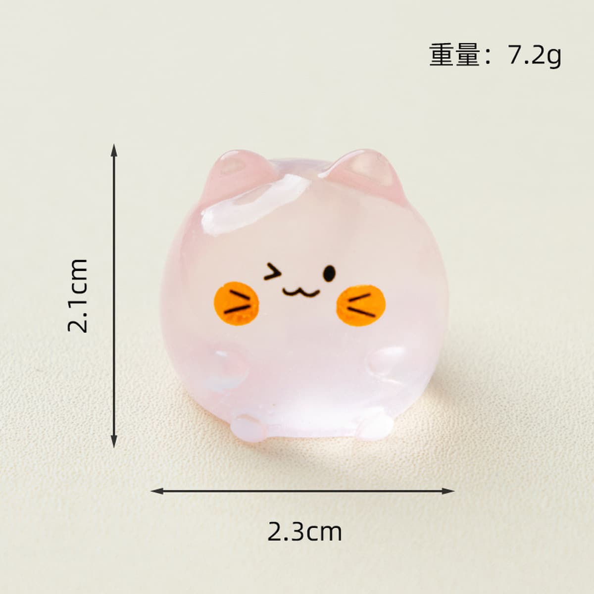 Микро-пейзаж Yingying светящийся милый смайлик цветной котенок креативный орнамент домашний столешница украшение из смолы...