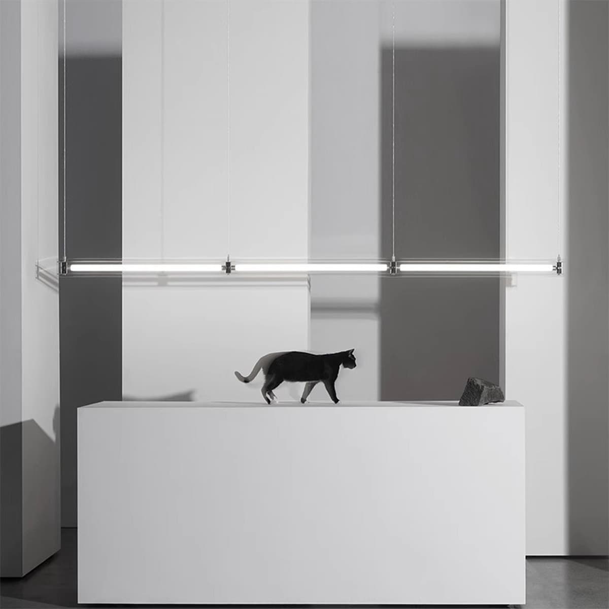 Минималистский ресторан длинная люстра светлая и роскошная креативная маза фонарь дизайнер арт-бар кабинет