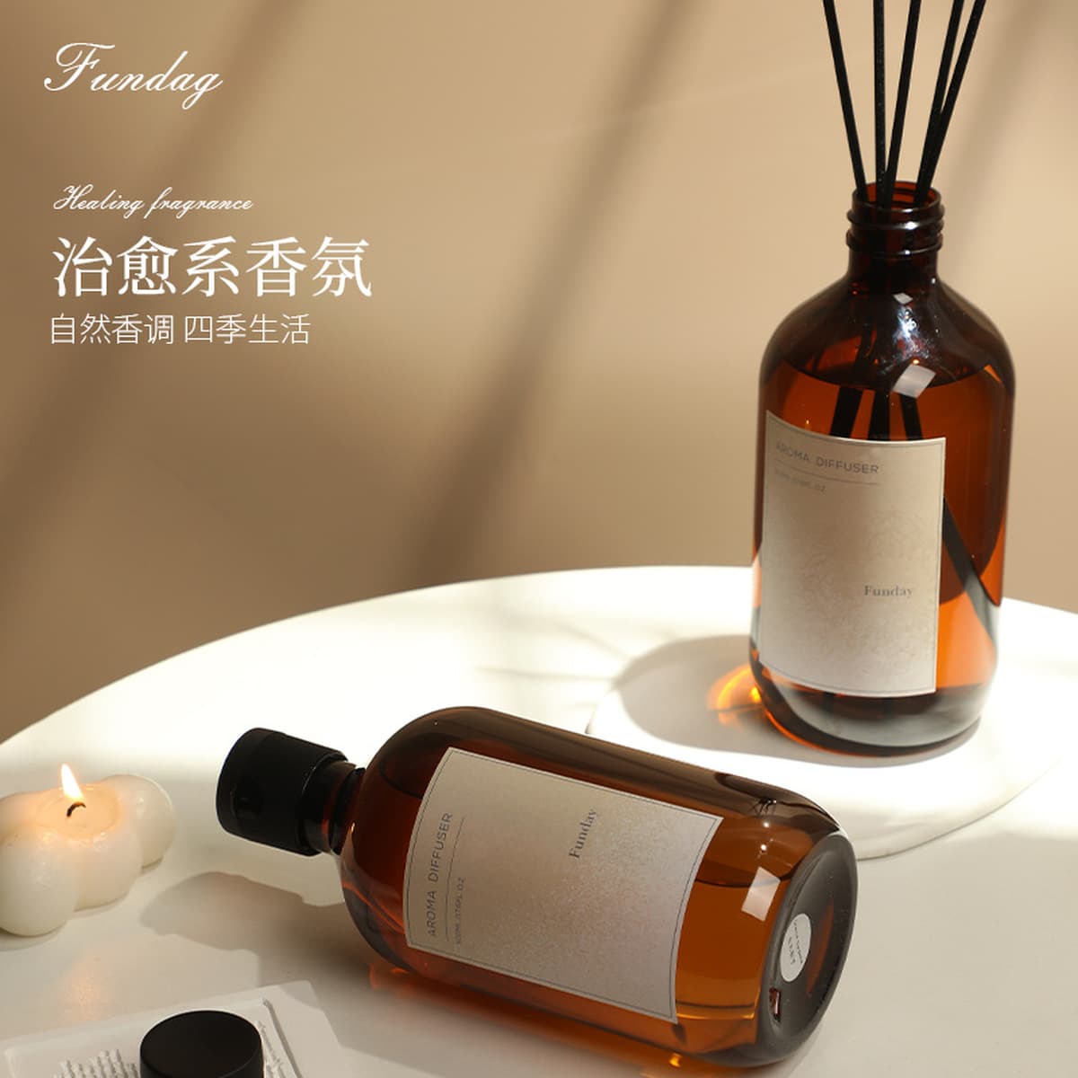 Новая жидкость для ароматерапии для дома, 500 мл, большая бутылка, оптом, двадцать видов бездымных ароматических украшений...