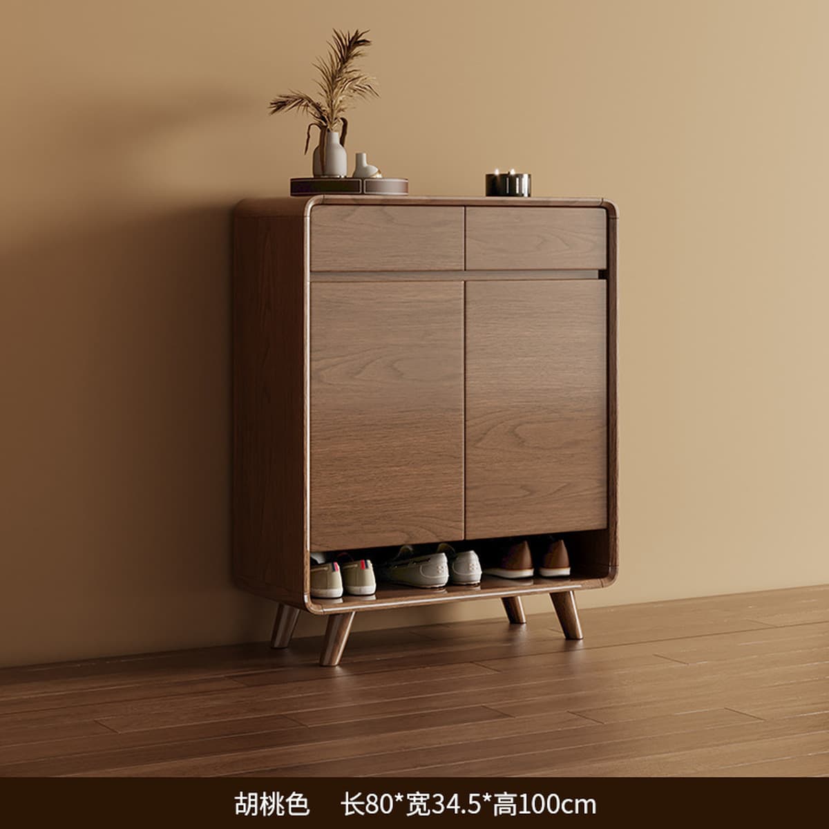 Новый шкаф для обуви для входа в дом, шкаф для прихожей из массива дерева, новый вход в китайском стиле, шкаф для хранения в...