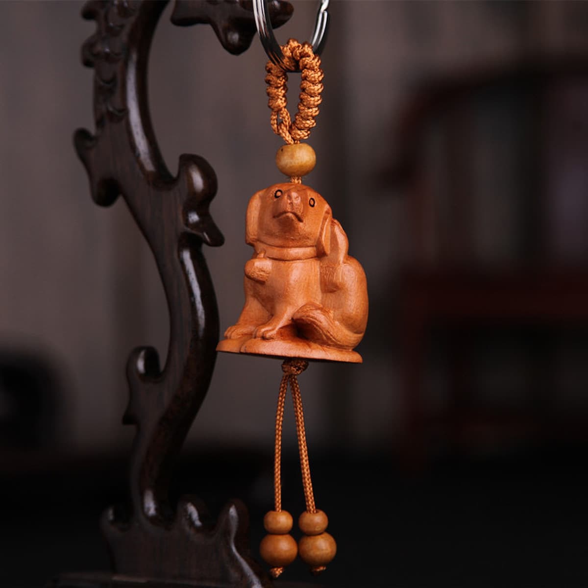 Производитель поставляет фэйчэн персиковый дерево двенадцатый зодиак брелок