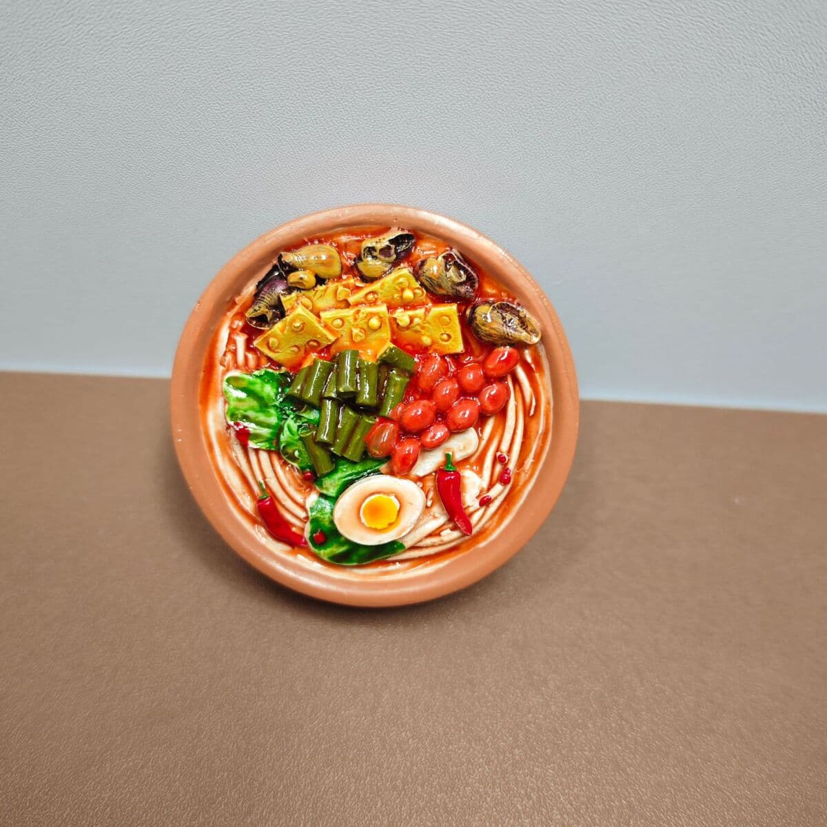 Новый сувенирный магнит на холодильник из смолы с изображением лапши с улитками из Лючжоу, провинция Гуанси, с сильным...