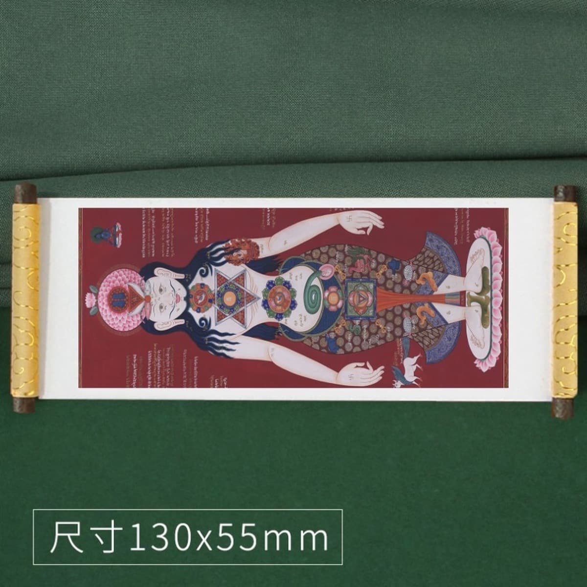 Тибетская туристическая перкуссия сувенирная катушка с охлаждением наклейки на тибетскую балатангку