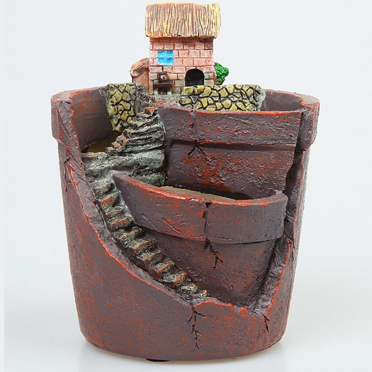 Трансграничный сочный цветочный горшок домашний воздушный дом сад замок горшок zakka микро ландшафтный цветочный горшок...