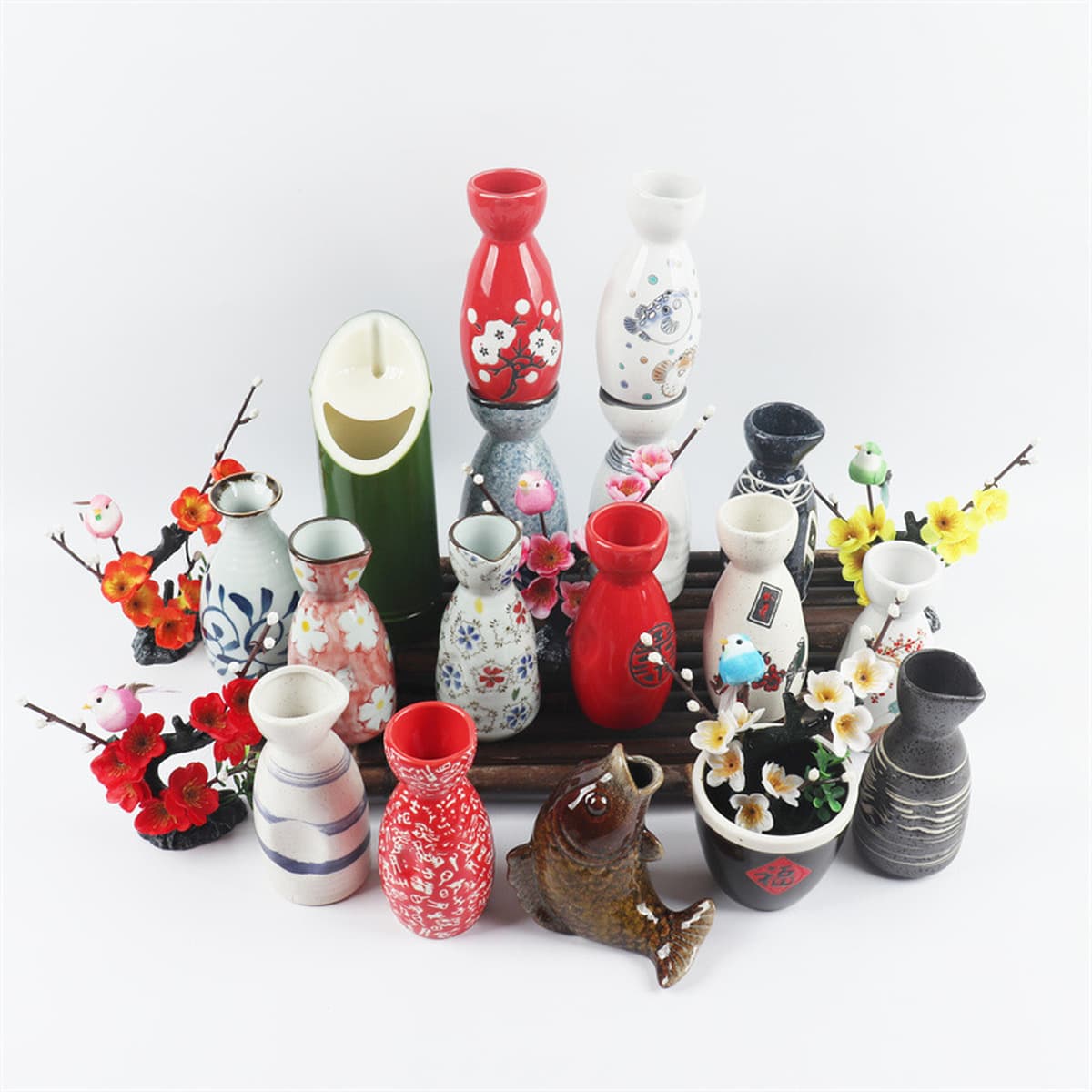 Сашими сухой Керлинг горшок большая чашка сухого льда винный горшок в японском стиле декоративная ваза кухня Отель Ресторан...