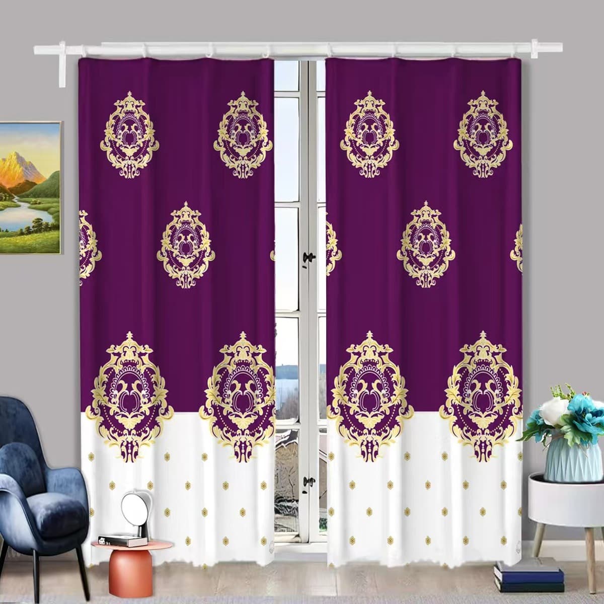 Трансграничные высокоточные текстурированные светонепроницаемые шторы из ткани с принтом, утолщенные, солнцезащитные, без...